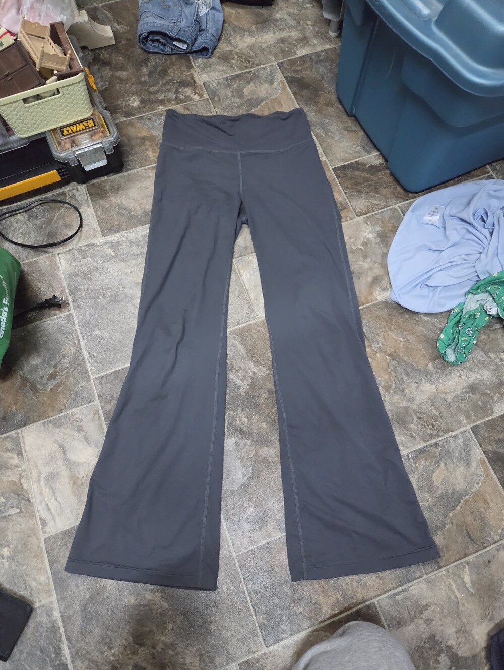 Women's Gray Boot-Cut Active Flare Pants (Yoga Pants)